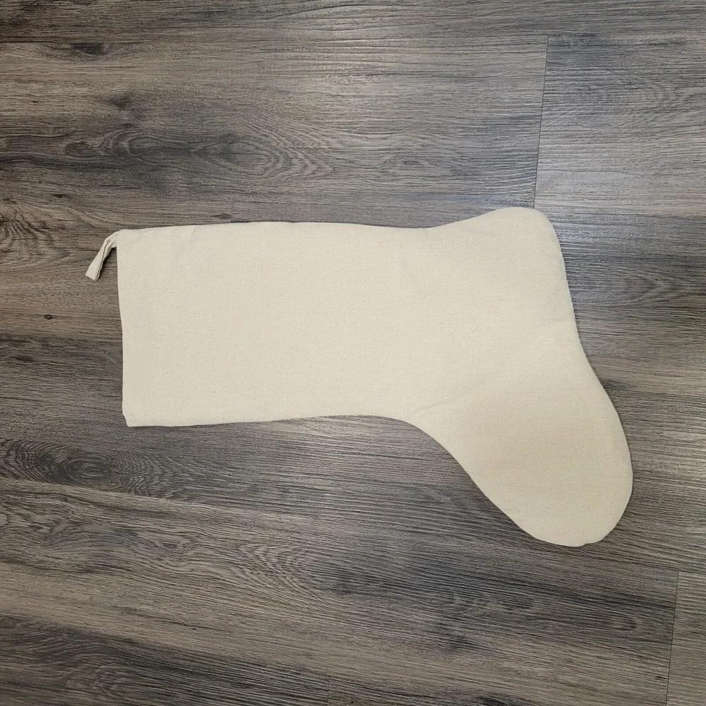Dog‎ Bone Christmas Stocking Red and Cream